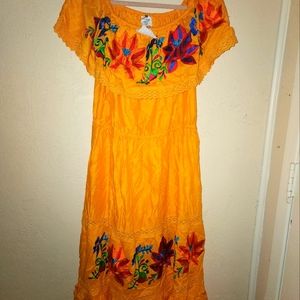 Mexican embroidery dress
